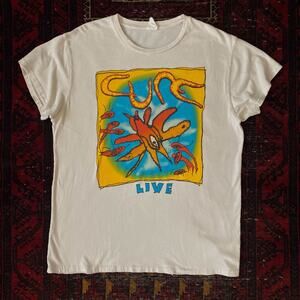 MadeWorn Cure Wish Live Vintage Insp. Tour Smiths Bauhaus T-Shirt White XL